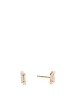 Fireworks 18K Rose Gold Stud Earrings With Diamonds