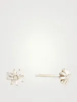 Small Fireworks 18K White Gold Starburst Stud Earrings With Diamonds