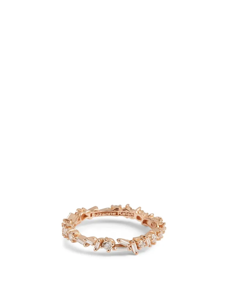 Fireworks 18K Rose Gold Ring With Diamonds