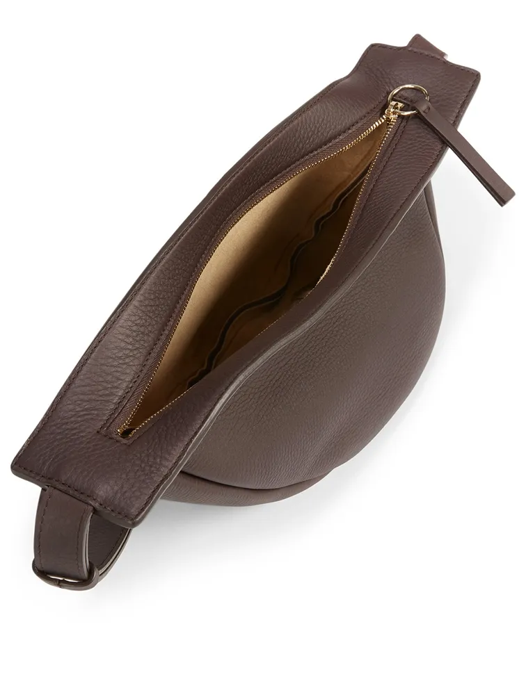 The Row Small Slouchy Banana Bag in Brown