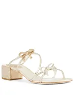 Caterina 40 Crystal Satin Heeled Sandals