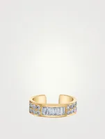 18K Gold Ear Cuff With Diamonds