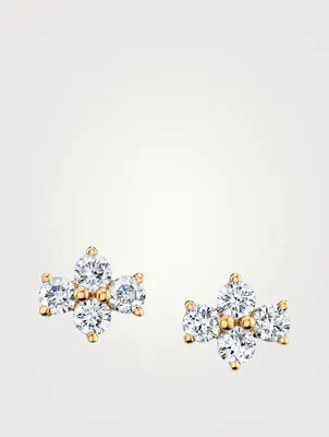 18K Gold Vivi Diamond Stud Earrings