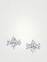 Vivi 18K White Gold Diamond Stud Earrings