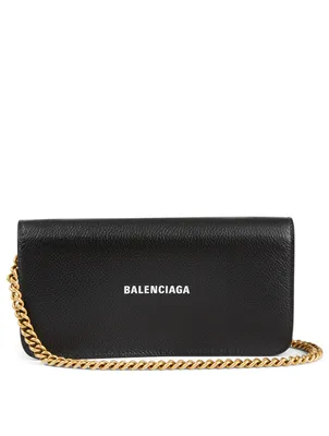 Cash Leather Chain Wallet Bag