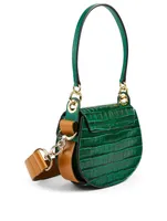 Small Tess Croc-Embossed Leather Bag