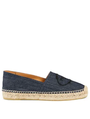 Denim Logo Espadrilles