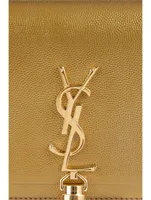 Kate YSL Monogram Metallic Leather Chain Wallet Bag