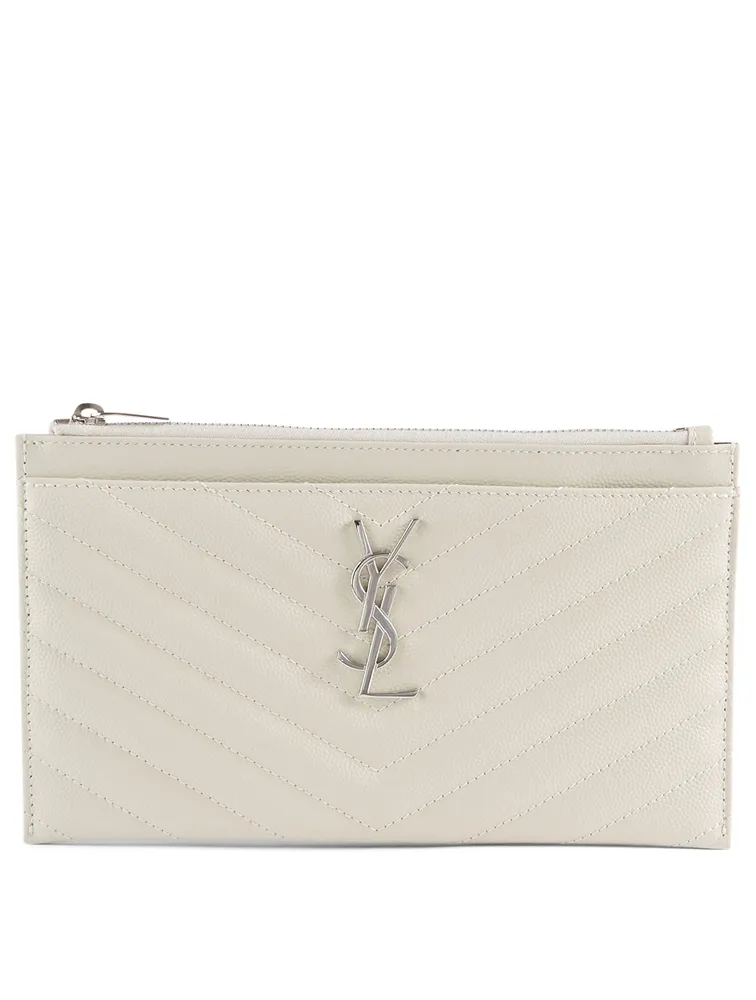 Small YSL Monogram Leather Pouch