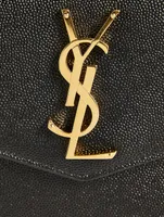 Uptown YSL Monogram Leather Clutch