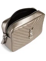 Medium Lou YSL Monogram Metallic Leather Camera Bag