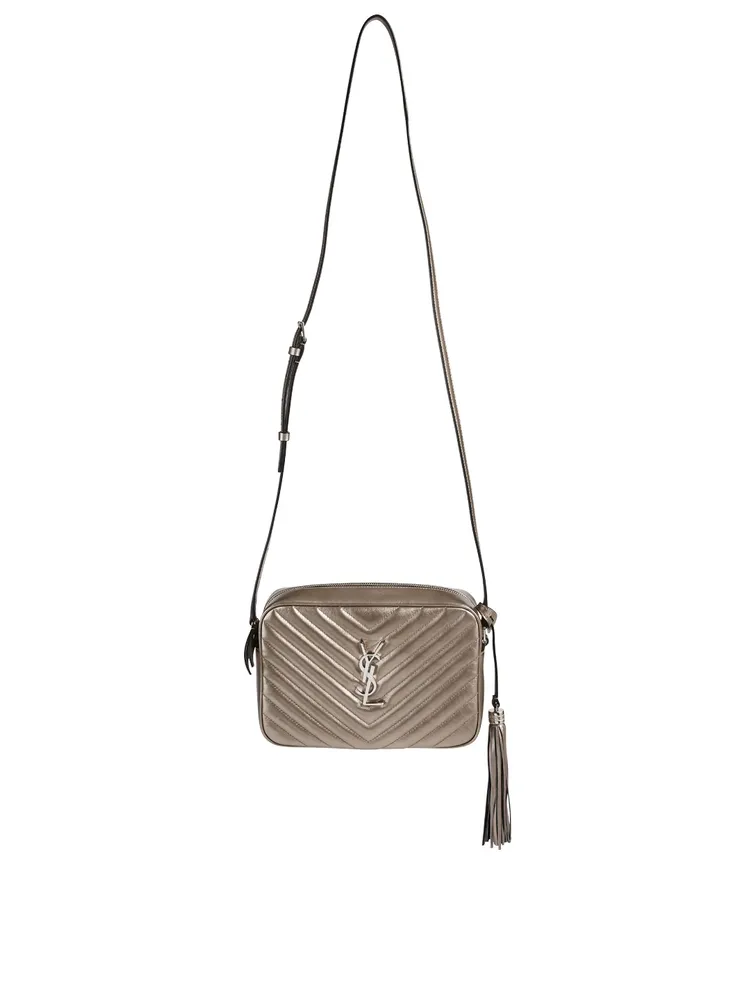 Medium Lou YSL Monogram Metallic Leather Camera Bag