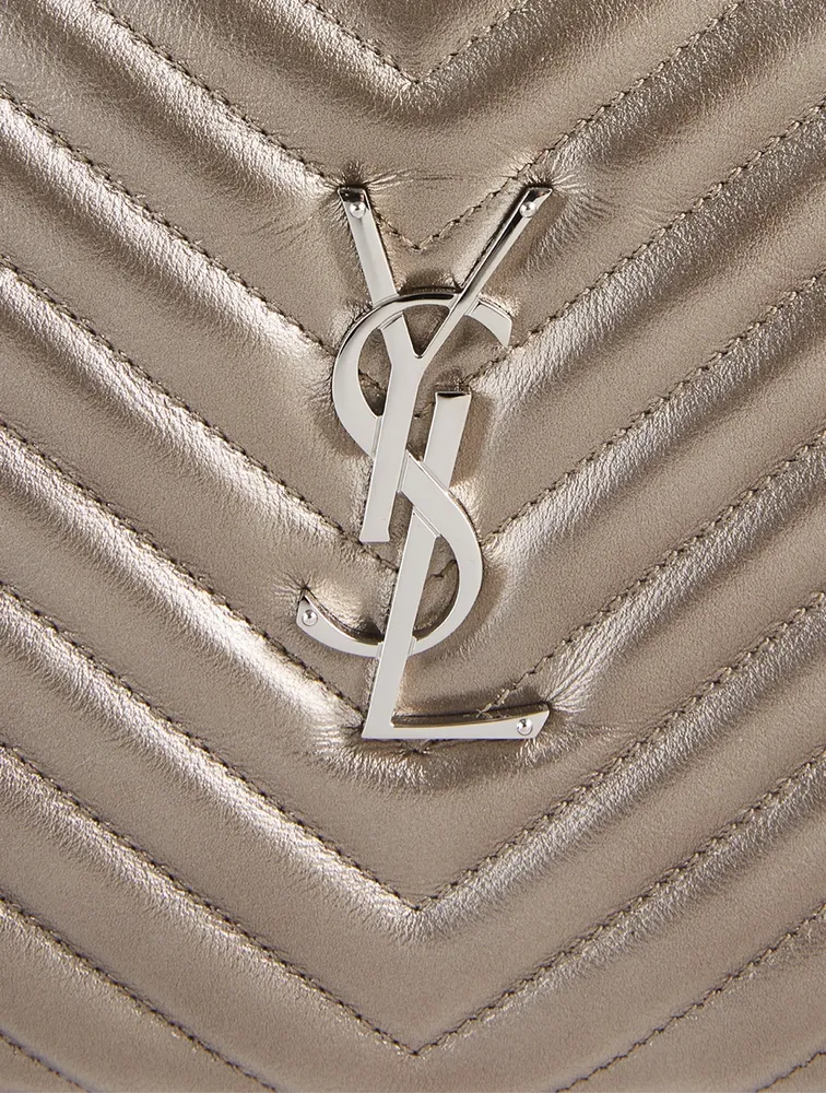 Medium Lou YSL Monogram Metallic Leather Camera Bag