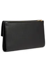 Large Uptown YSL Monogram Leather Wallet