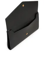 Large Uptown YSL Monogram Leather Wallet