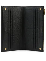Large Uptown YSL Monogram Leather Wallet