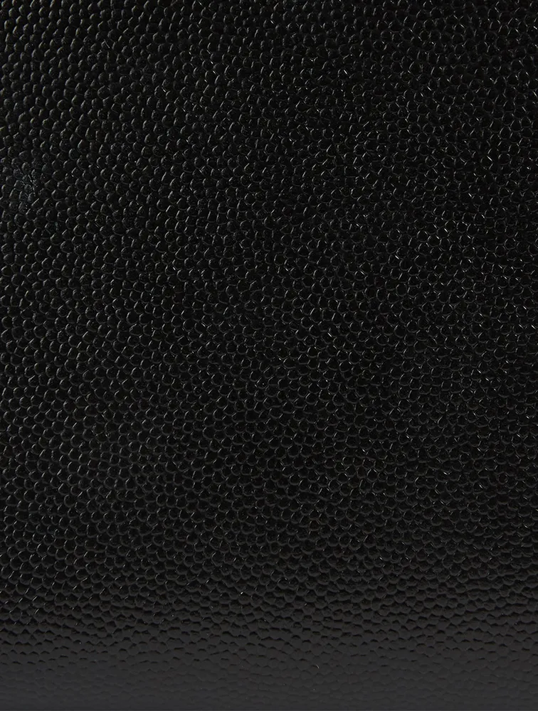 Large Uptown YSL Monogram Leather Wallet