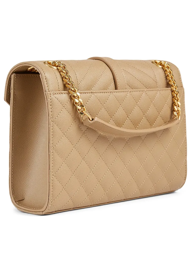 Medium YSL Monogram Leather Envelope Bag