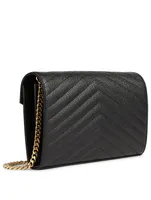 YSL Monogram Leather Chain Wallet Bag