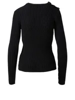 Cotton-Blend Sweater With Jewels