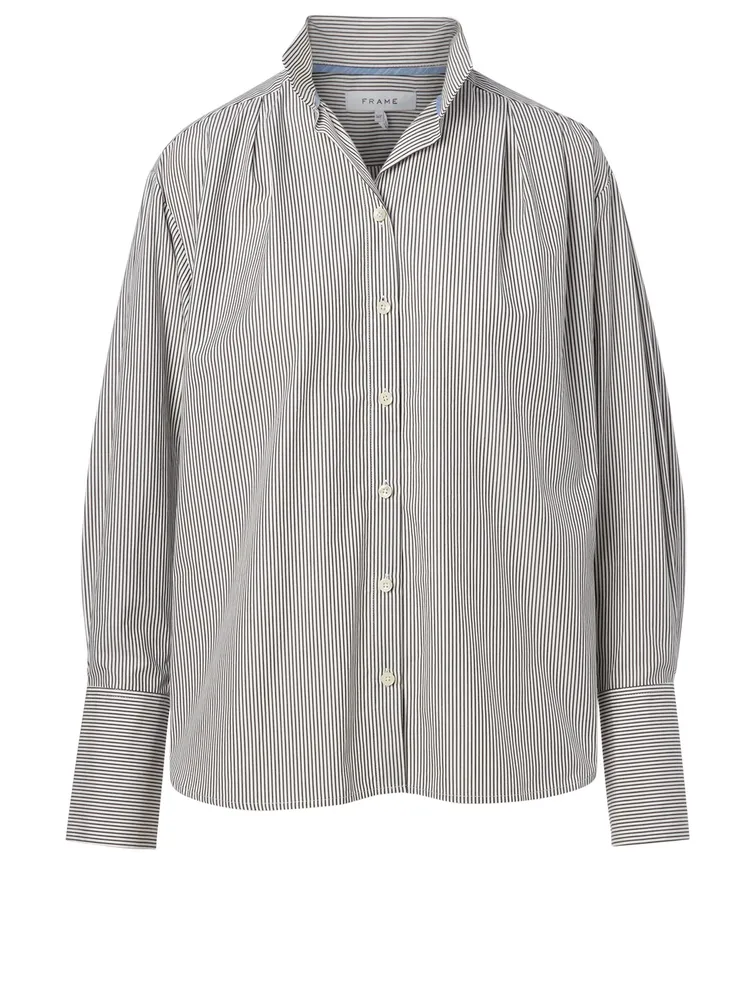 Cotton Shirt Stripe Print