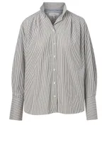 Cotton Shirt Stripe Print