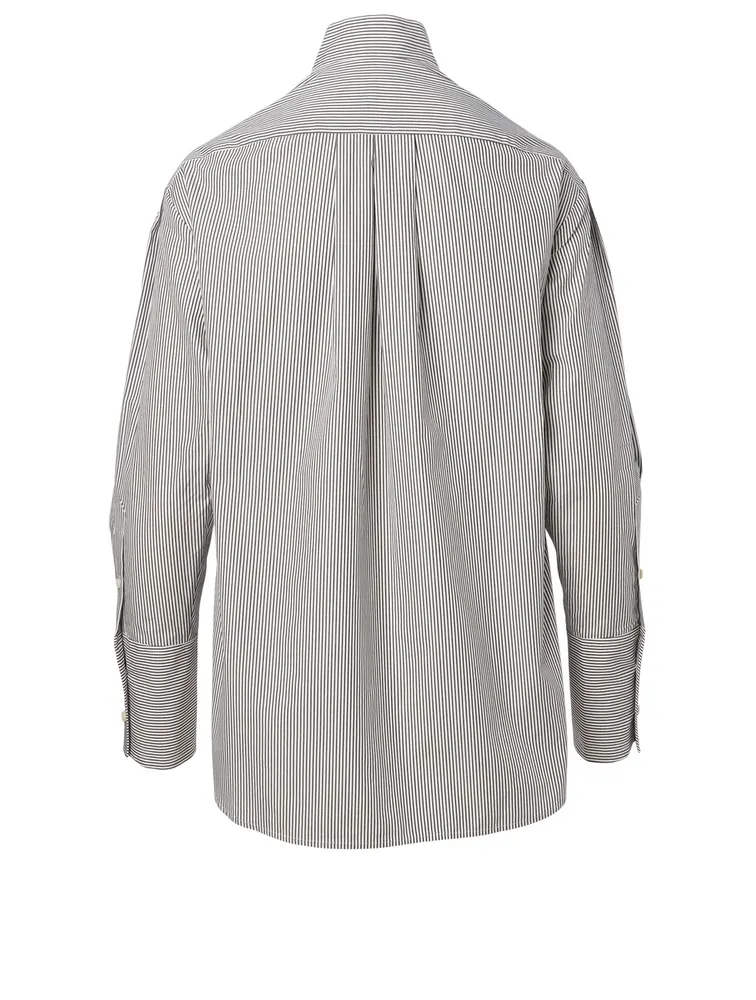 Cotton Shirt Stripe Print