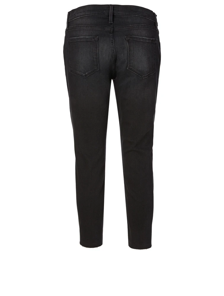 Le Garcon Crop Jeans With Raw Edge