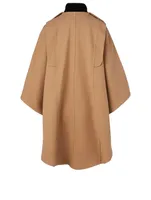 City Cotton-Blend Cape