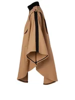 City Cotton-Blend Cape