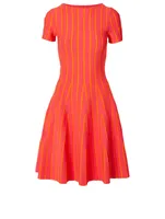 Short-Sleeve Knit Dress