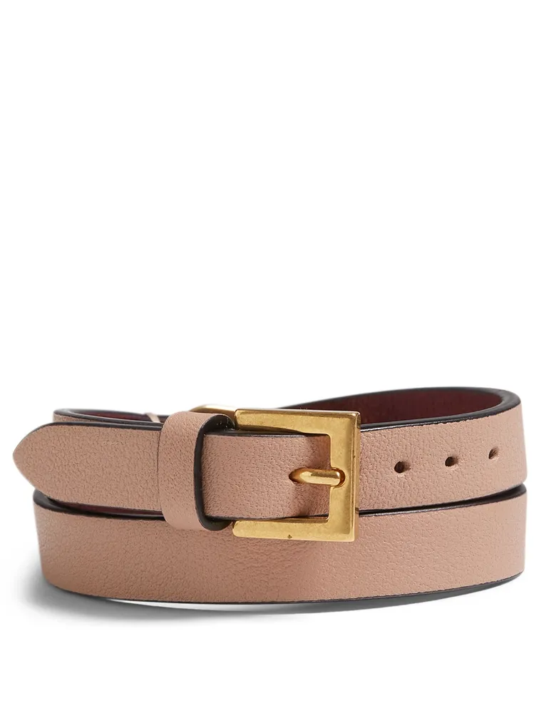 VLOGO Leather Double Bracelet