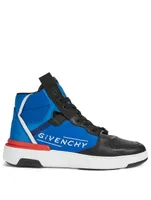 Wing Leather And Nylon High-Top Sneakers