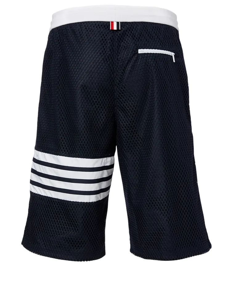 Athletic Mesh Track Shorts