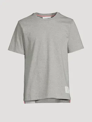 Crewneck T-Shirt With Side Slits