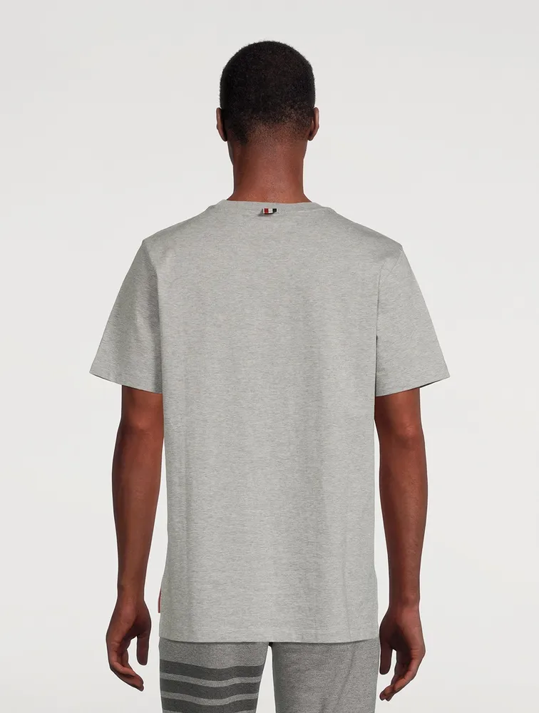 Crewneck T-Shirt With Side Slits