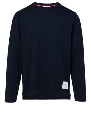 Long-Sleeve T-Shirt With Side Slits