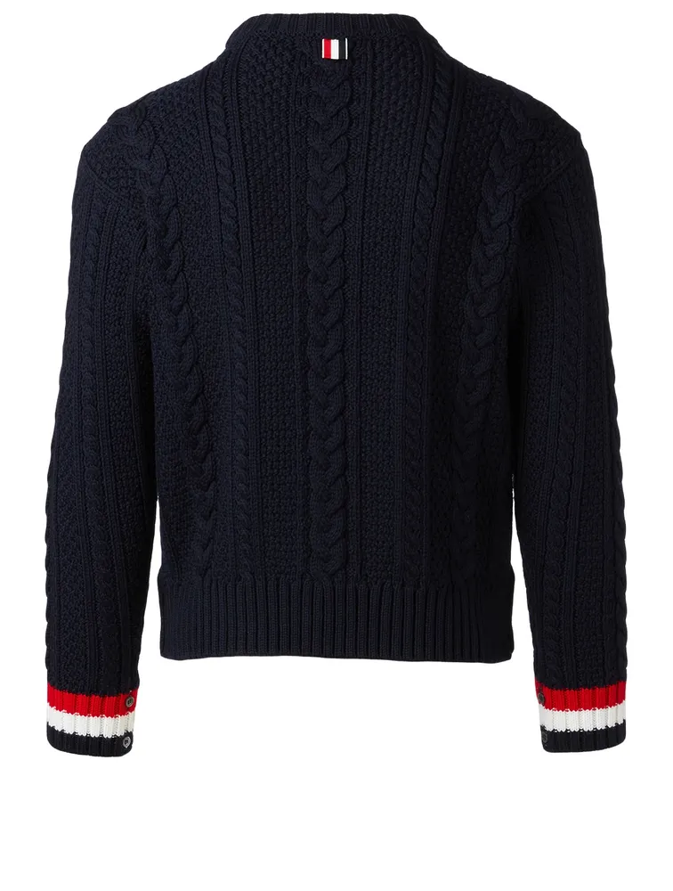 Wool Cable Knit Sweater