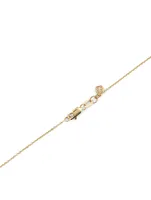 14K Gold Bee Coin Necklace With Diamonds