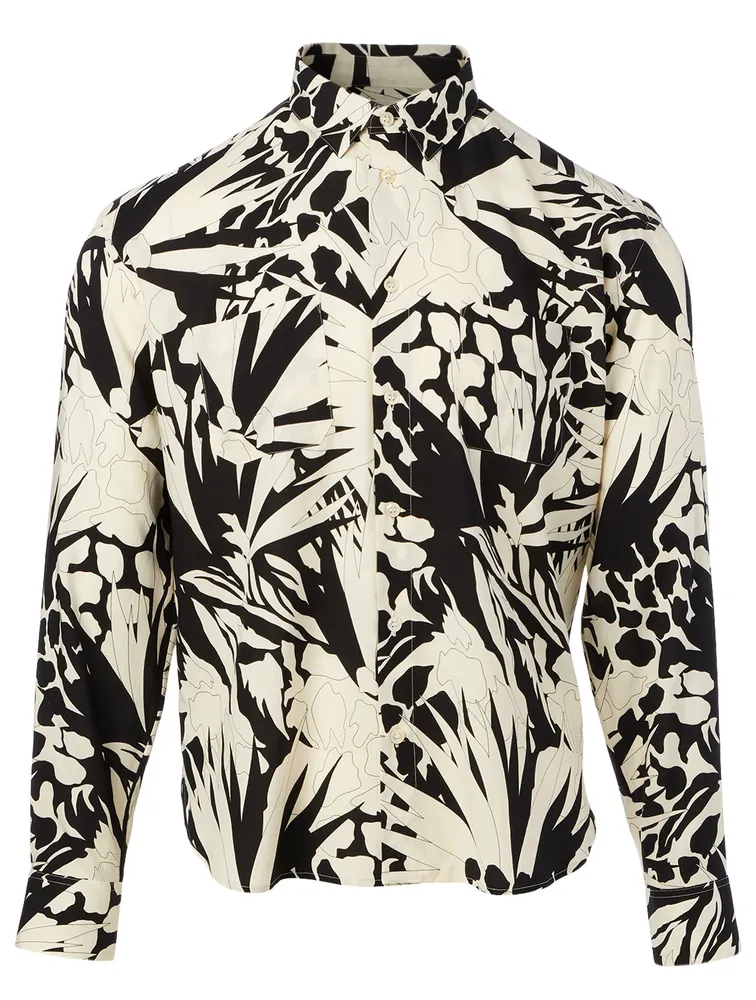 Long-Sleeve Shirt Jungle Print