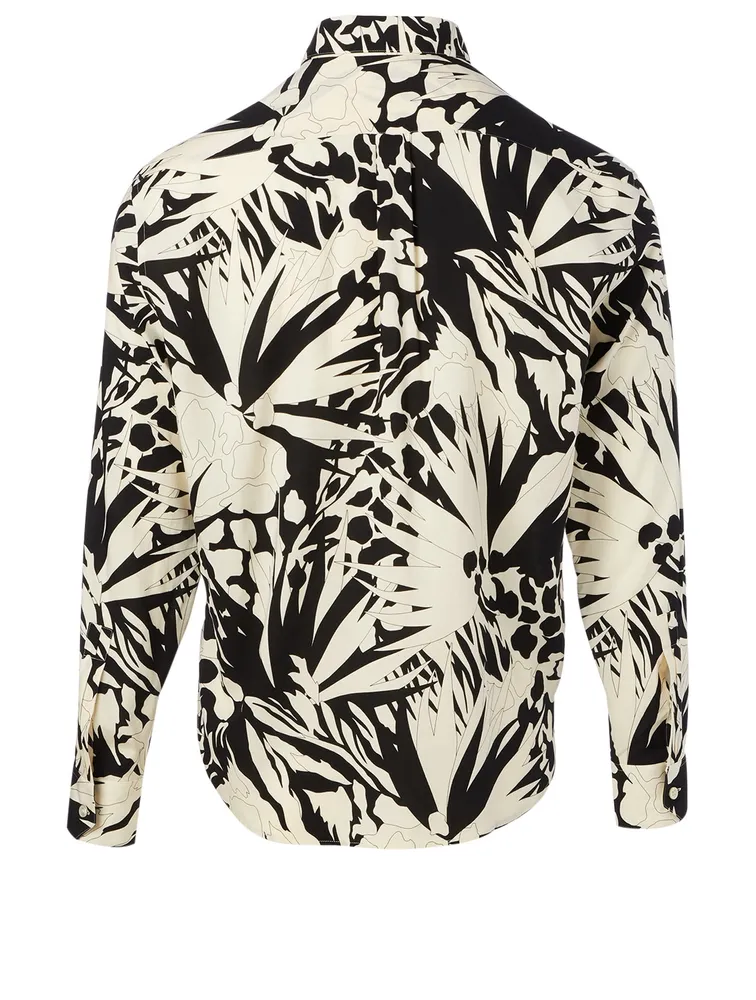 Long-Sleeve Shirt Jungle Print