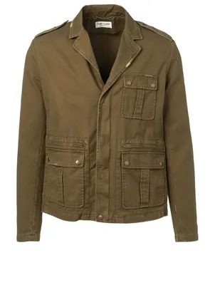 Cotton Gabardine Field Jacket