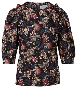 Rym Top In Paisley Print