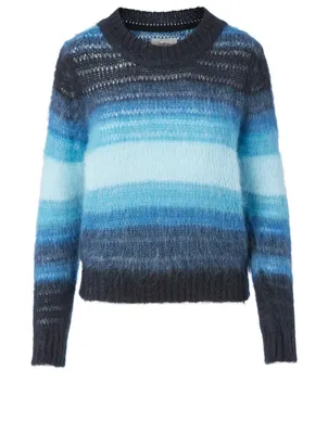 Boo Mohair-Blend Sweater Striped Print