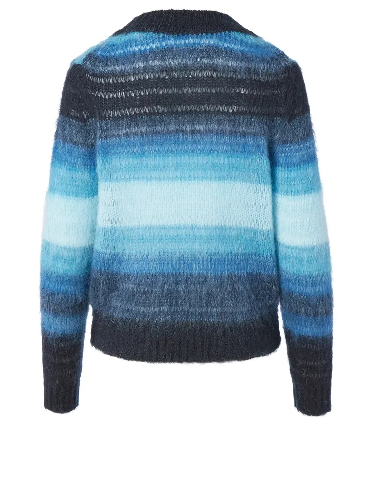 Boo Mohair-Blend Sweater Striped Print