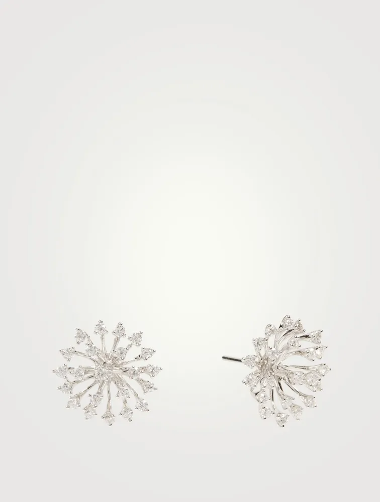 Luminus 18K White Gold Earrings With Diamonds