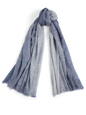 Woven Cashmere Scarf In Spray Dye