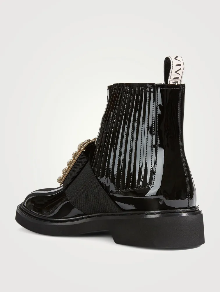 Viv' Rangers Patent Leather Chelsea Boots