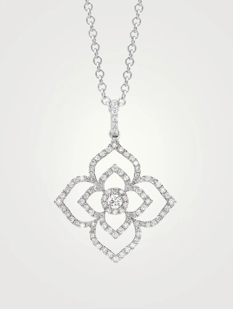 Aurora 18K Gold Pendant Necklace With Diamonds