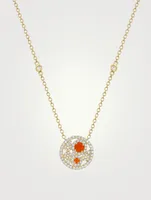 Bubbles 18K Gold Necklace With Fire Opal And Diamonds